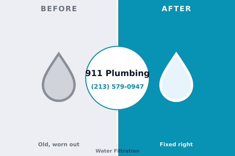 Before and after: plumbing repair Terryville, CT